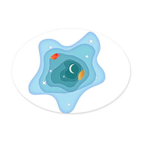 Виниловые наклейки Space of the planet