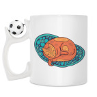 Кружка с футбольным мячиком