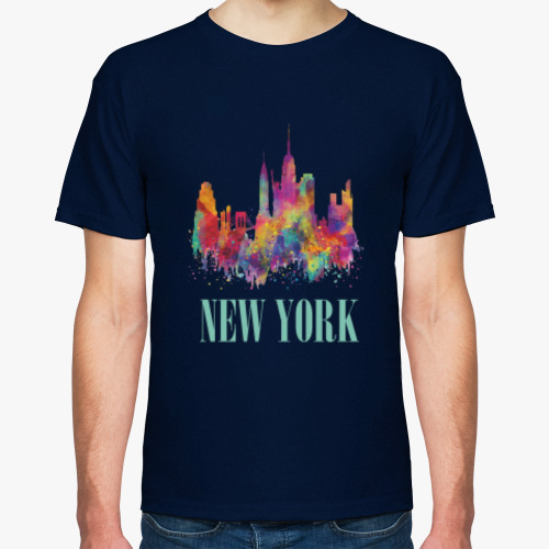 Футболка с принтом NY Нью-Йорк New York
