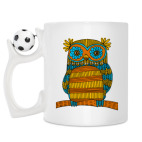 Кружка с футбольным мячиком