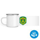 Кружка металлическая белая (круговая запечатка)