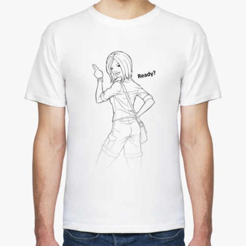 Футболка с принтом Ready?