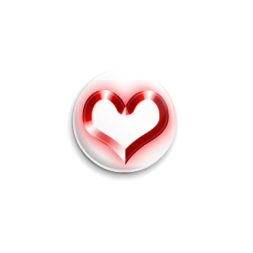 Значок 25мм  С любовью!