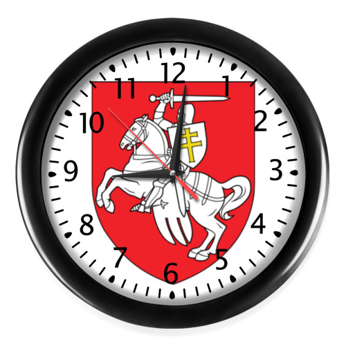 Настенные часы с принтом Жыве Беларусь!