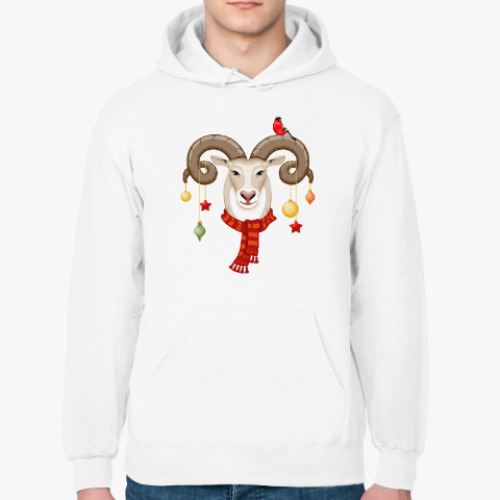 Толстовка худи с принтом Волшебный Баран