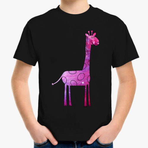 Детская футболка Космический Жираф