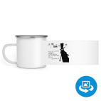 Кружка металлическая белая (круговая запечатка)