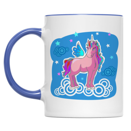 Кружка Единорог на облаке