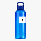 Прозрачная спортивная бутылка