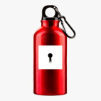 Металлическая бутылка 400 мл UV-DTF