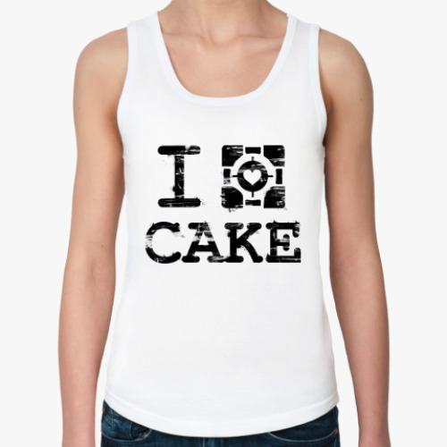 Женская майка с принтом  'Тортик'