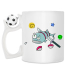 Кружка с футбольным мячиком