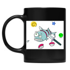 Кружка цветная UV-DTF