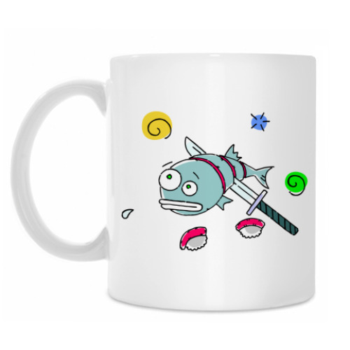 Кружка с принтом Рыба