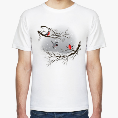 Футболка Снегири