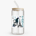 Банка с бамбуковой крышкой