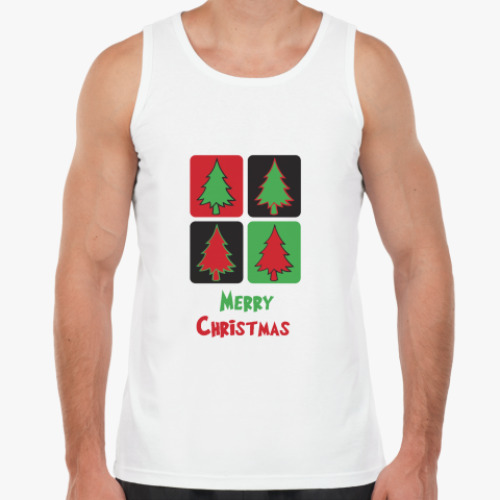 Майка с принтом  Christmas