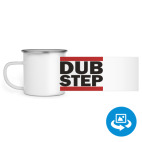 Кружка металлическая белая (круговая запечатка)