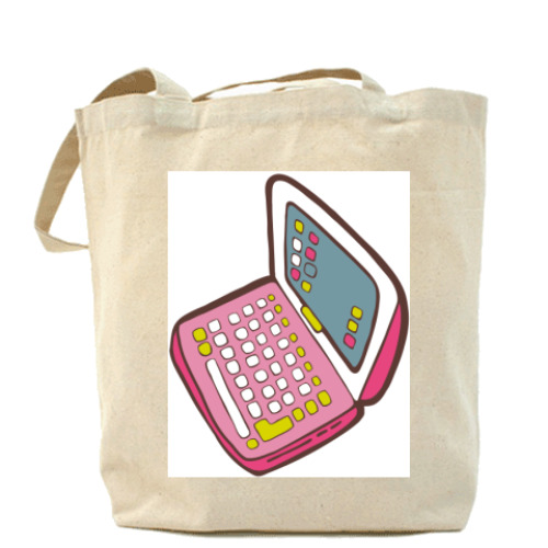 Сумка шоппер с принтом Комп