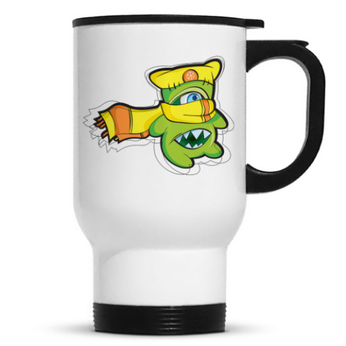 Кружка-термос с принтом Монстрик