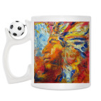 Кружка с футбольным мячиком