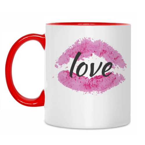 Кружка с принтом Love