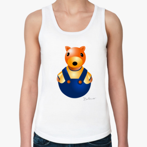 Женская майка с принтом ФОТЯ белка