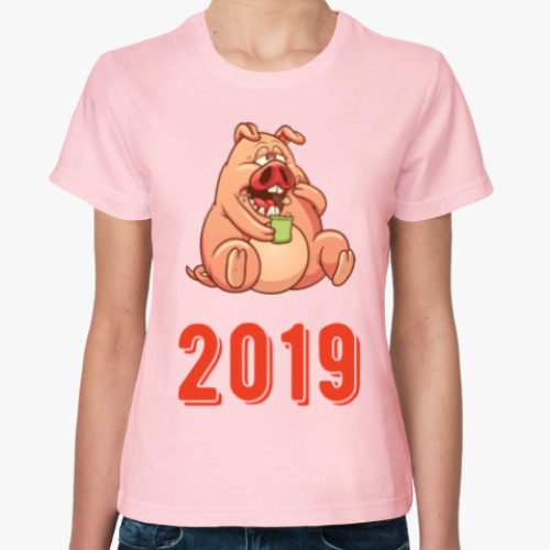 Женская футболка Fat Pig 2019