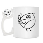 Кружка с футбольным мячиком