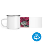 Кружка металлическая белая (круговая запечатка)