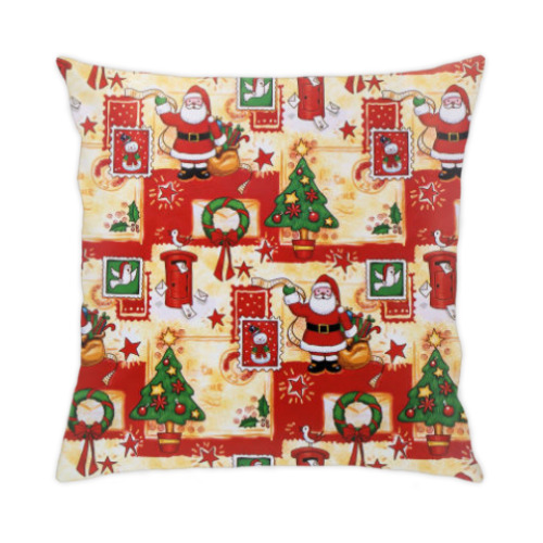 Подушка с принтом новый год