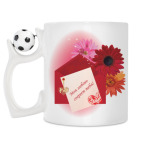 Кружка с футбольным мячиком