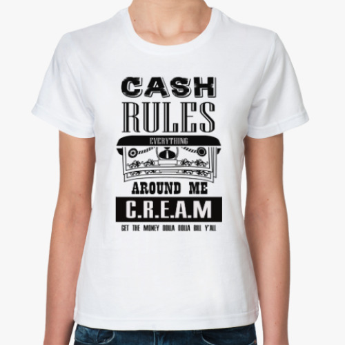 Классическая футболка C.R.E.A.M