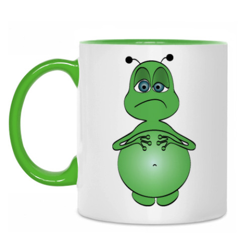 Кружка Зеленый человечек
