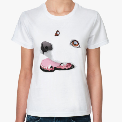 Классическая футболка С собакой лабрадором