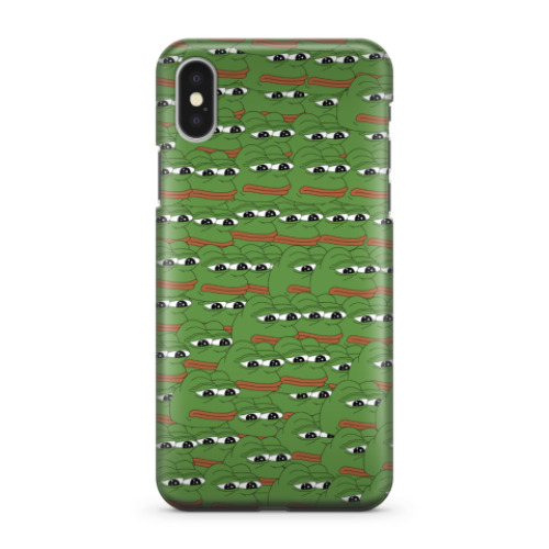 Чехол для iPhone X Pepe Frog