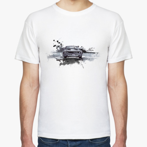 Футболка с принтом Dodge challenger.