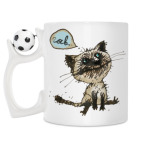 Кружка с футбольным мячиком