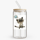 Банка с бамбуковой крышкой