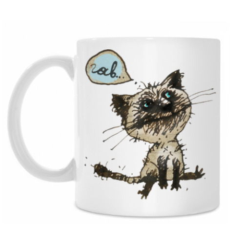 Кружка с принтом Кошак Гав