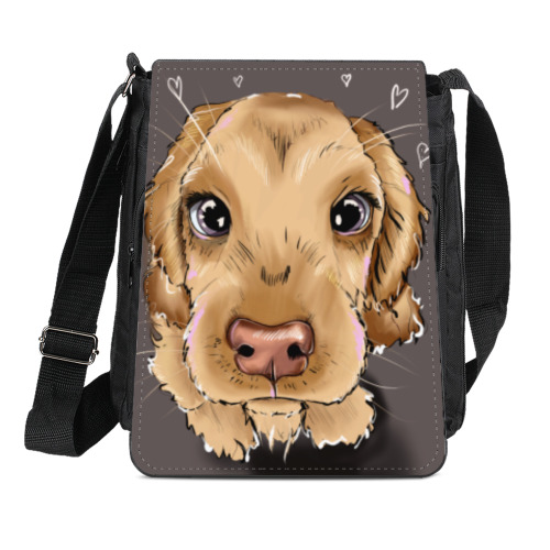 Сумка-планшет с принтом Милый щенок