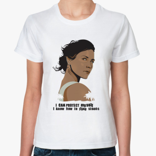 Классическая футболка я умею швыряться камнями