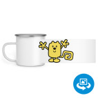 Кружка металлическая белая (круговая запечатка)