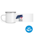 Кружка металлическая белая (круговая запечатка)