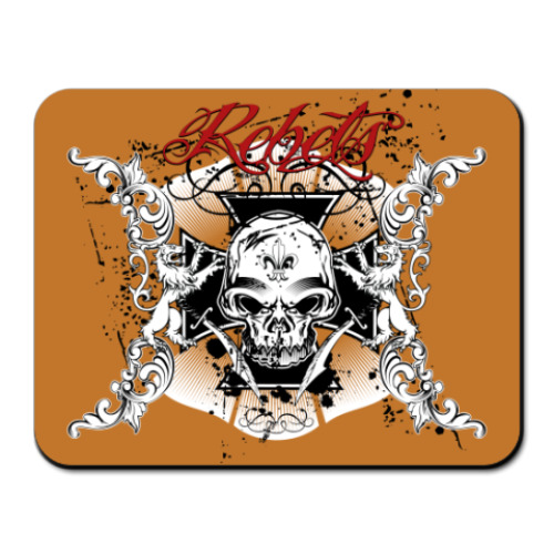 Коврик для мыши с принтом  Череп