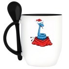 Кружка с ложкой