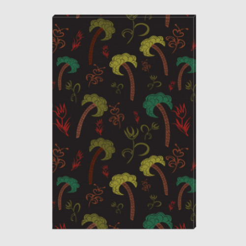 Холст с принтом Пальмы