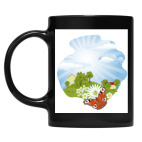 Кружка цветная UV-DTF