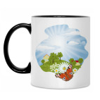 Кружка двухцветная