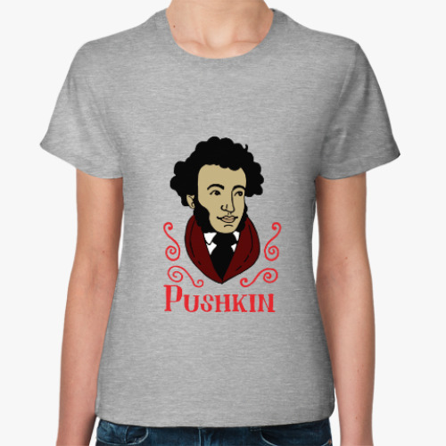 Женская футболка Пушкин